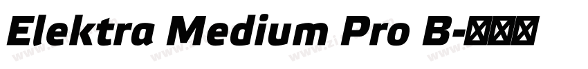 Elektra Medium Pro B字体转换